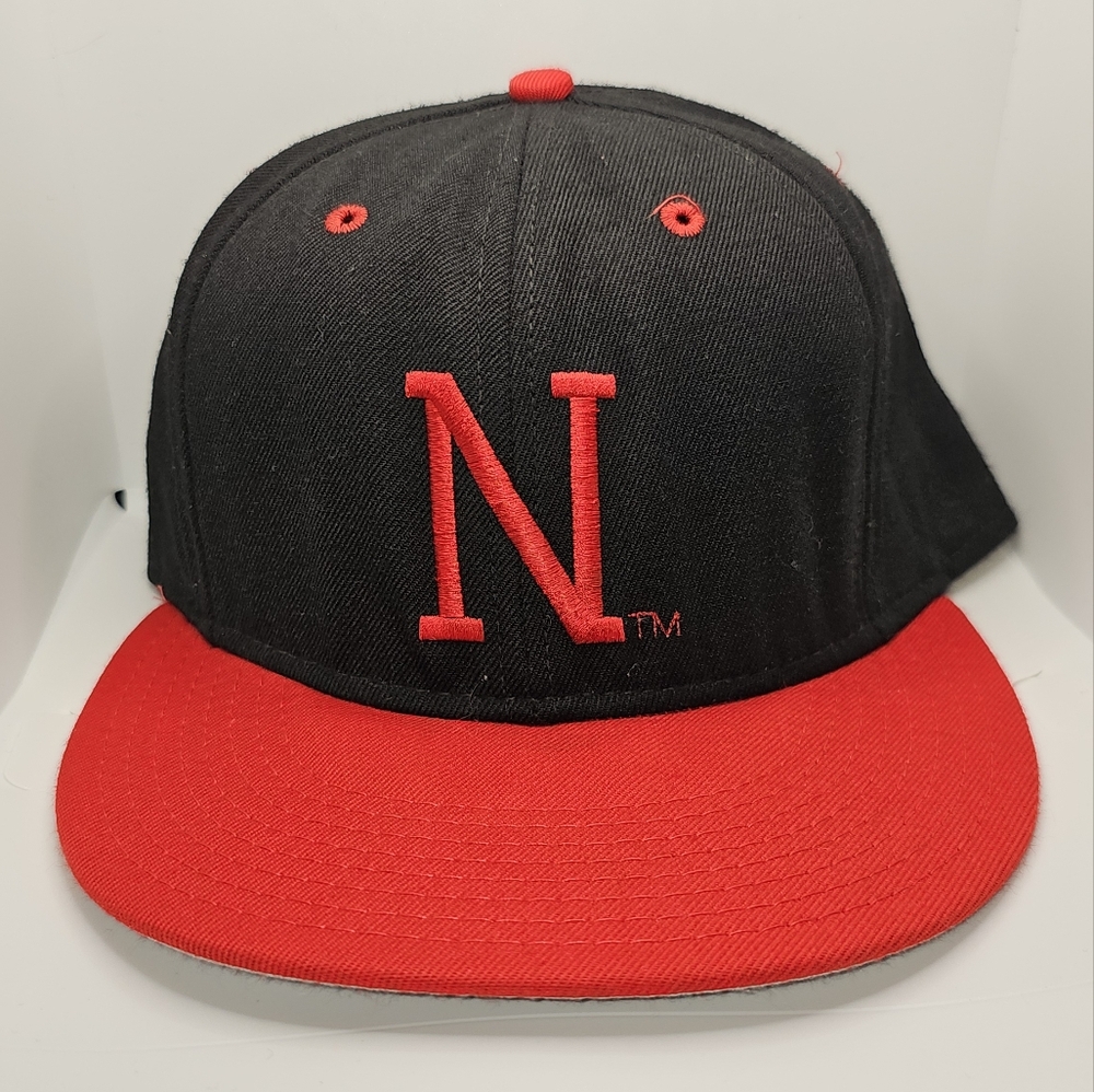 Discontinued Nebraska Corn Huskers Roxxi Black and Red Cap with N Logo